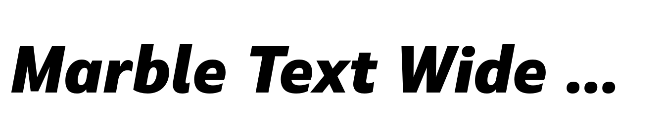 Marble Text Wide ExtraBold Italic